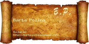 Barta Polina névjegykártya